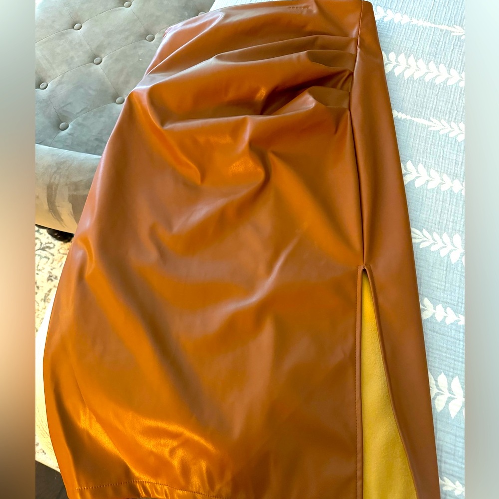 Pleather skirt